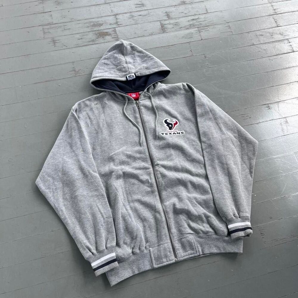 Vintage NFL Houston Texans Football Zip Up Hoodie